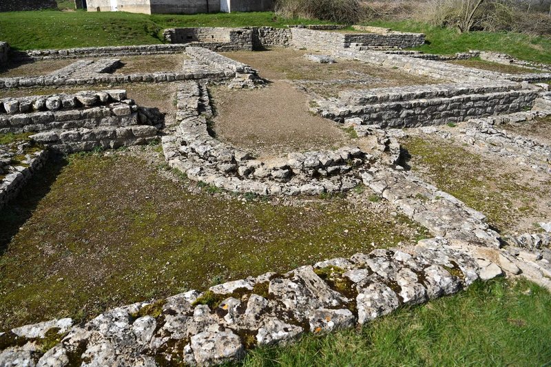 Roman Villa Ruins With Mosaic Floors