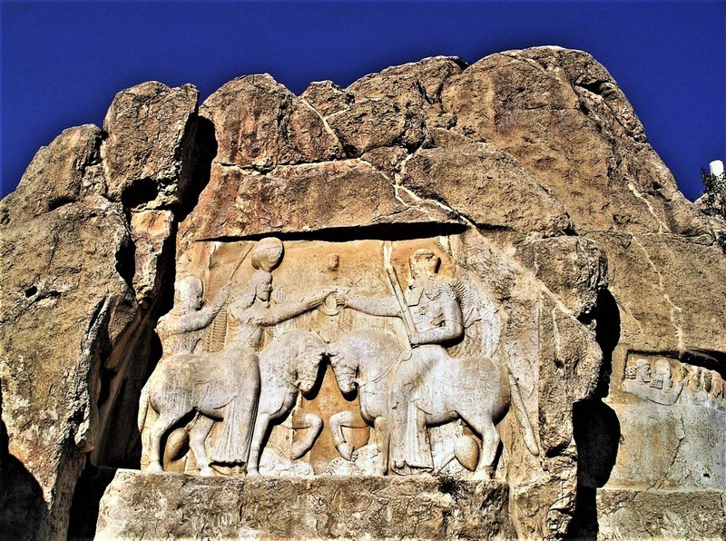 Sassanid Rock Relief Of Royal Hunt