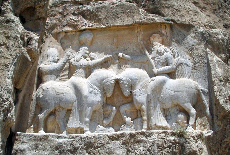 Sassanid Rock Relief Of Royal Hunt