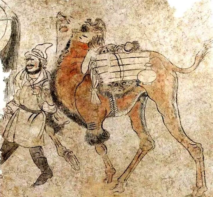 Sogdian Silk Road Merchant Murals<span class=