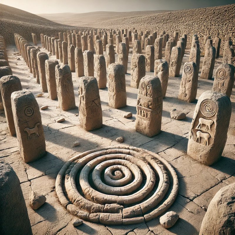 Stone Carvings At Göbekli Tepe<span class=
