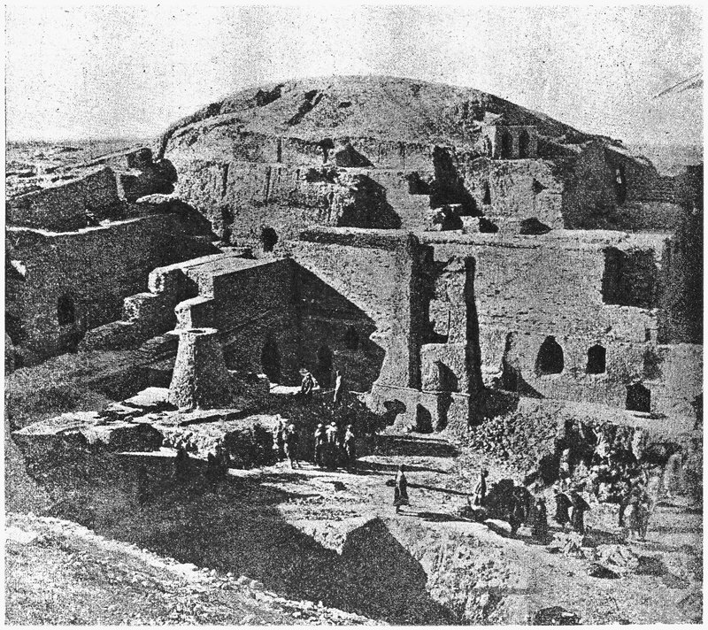 Sumerian Stepped Temple At Nippur<span class=