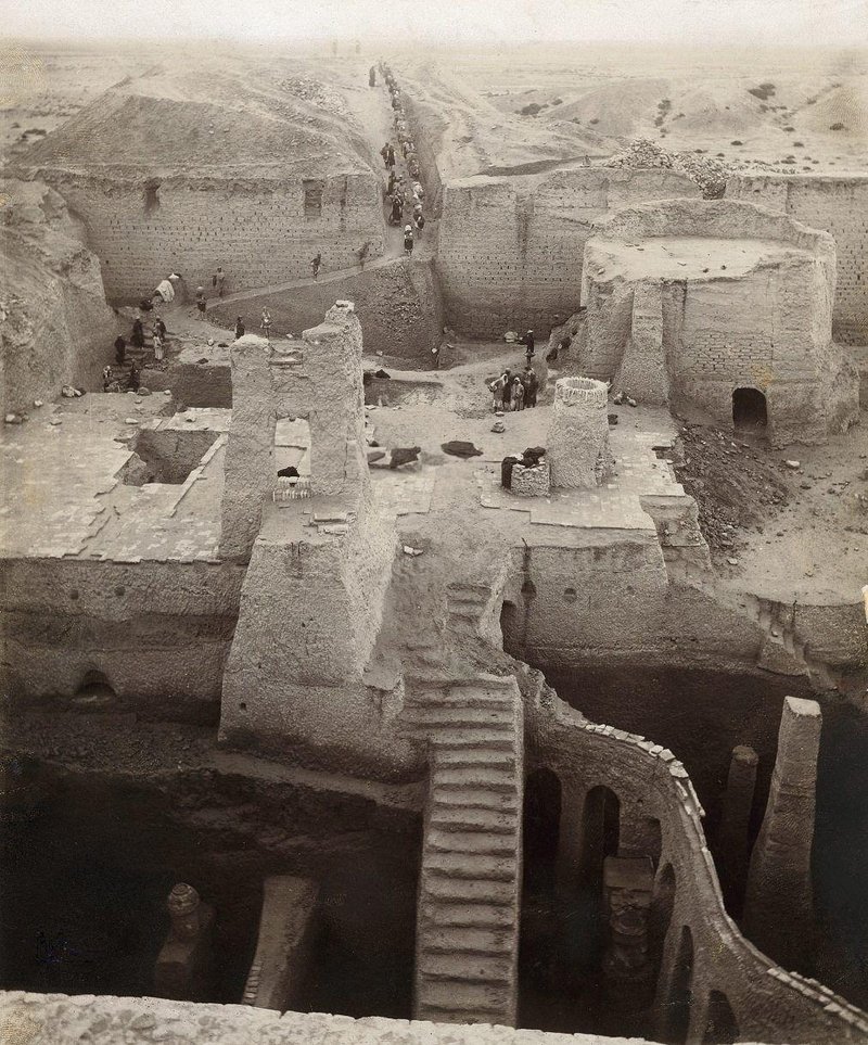 Sumerian Stepped Temple At Nippur