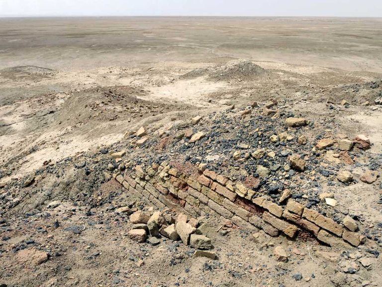Sumerian Ziggurat At Eridu<span class=