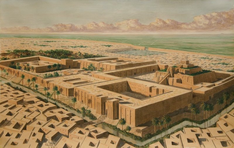Sumerian Ziggurat At Eridu