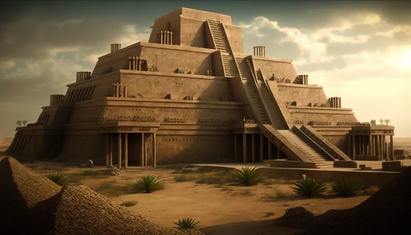 Sumerian Ziggurat At Eridu