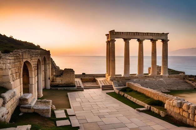 Temple Of Apollo At Claros Ruins