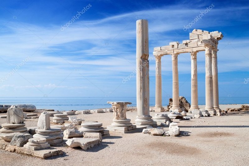 Temple Of Apollo At Claros Ruins
