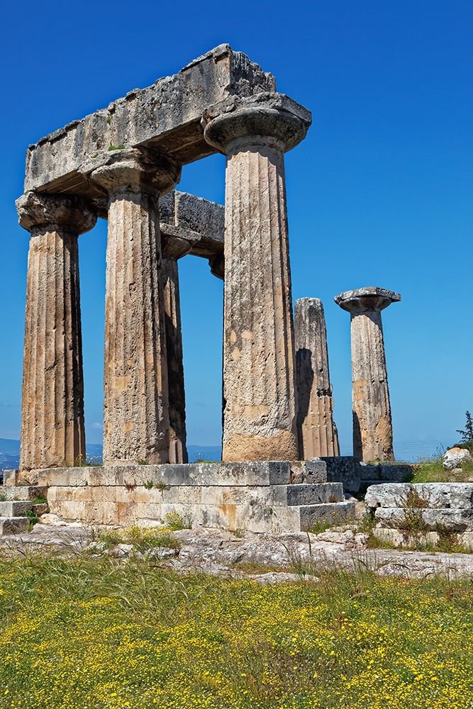 Temple Of Apollo At Corinth Ruins