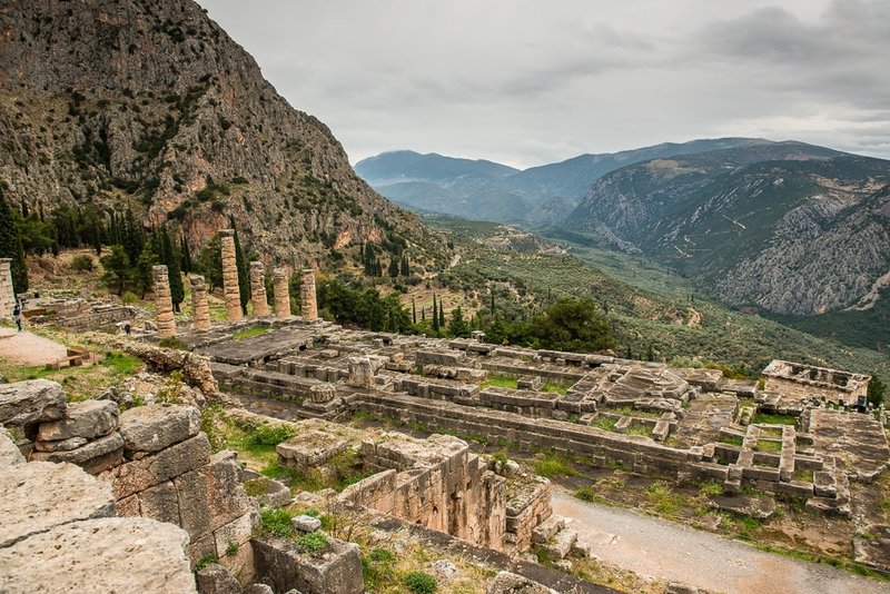 Temple Of Apollo At Delphi
