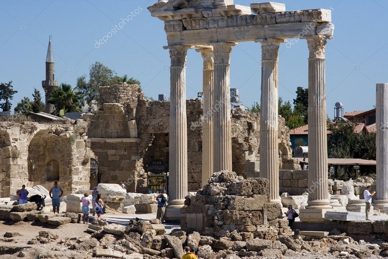 Temple Of Apollo At Side Ruins