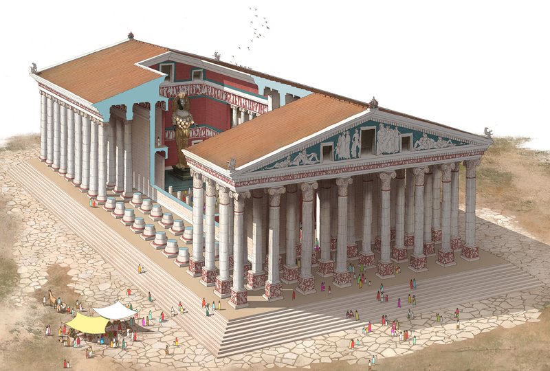 Temple Of Artemis At Ephesus Reconstruction