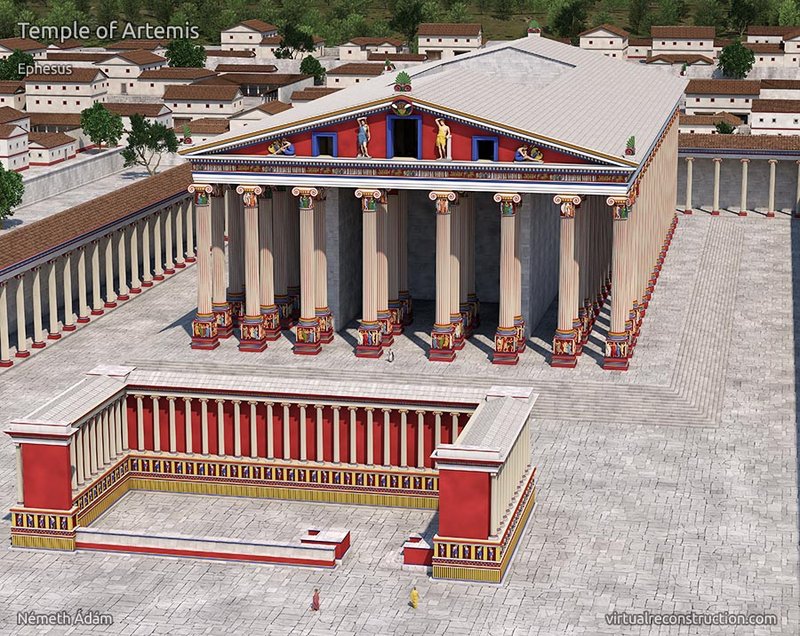 Temple Of Artemis At Ephesus Reconstruction