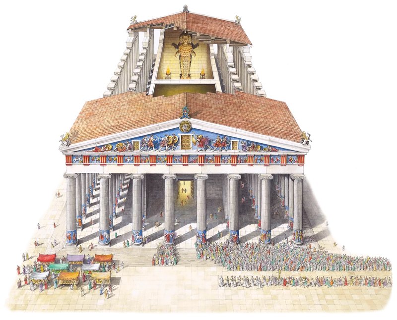 Temple Of Artemis At Ephesus Reconstruction