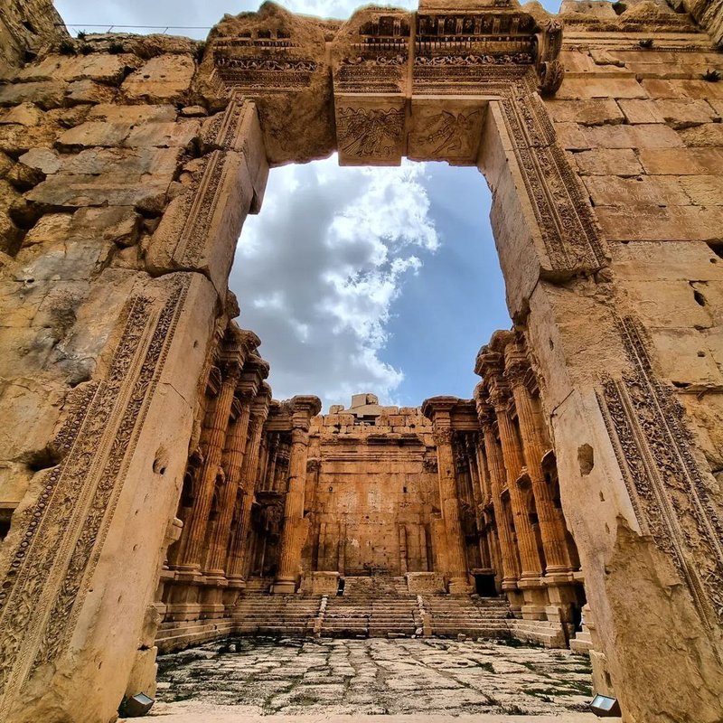 Temple Of Baalbek In Lebanon