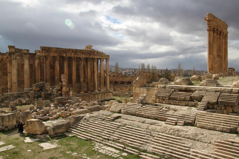 Temple Of Baalbek In Lebanon