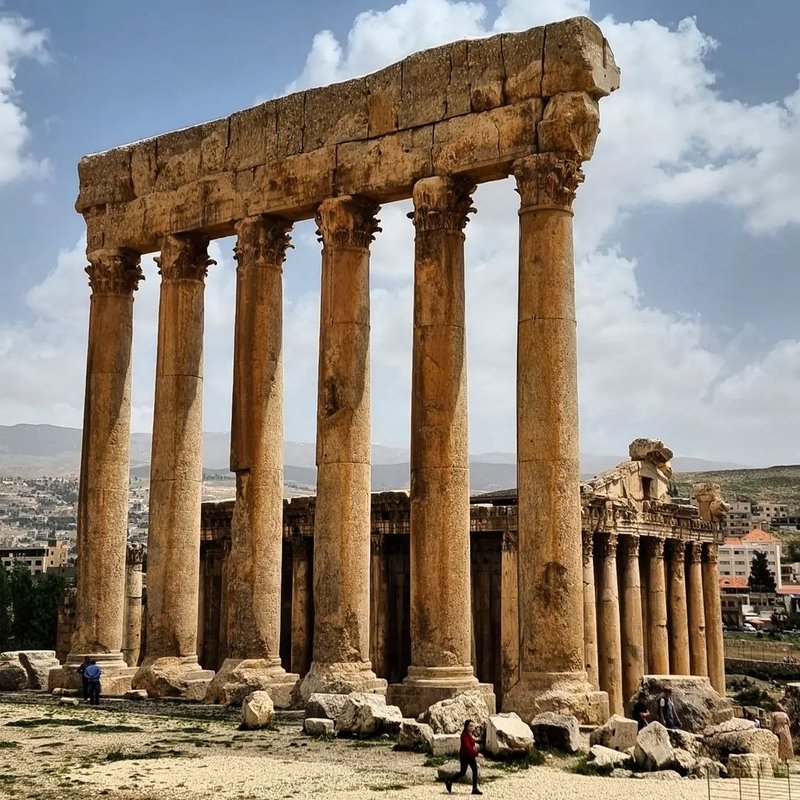 Temple Of Baalbek In Lebanon