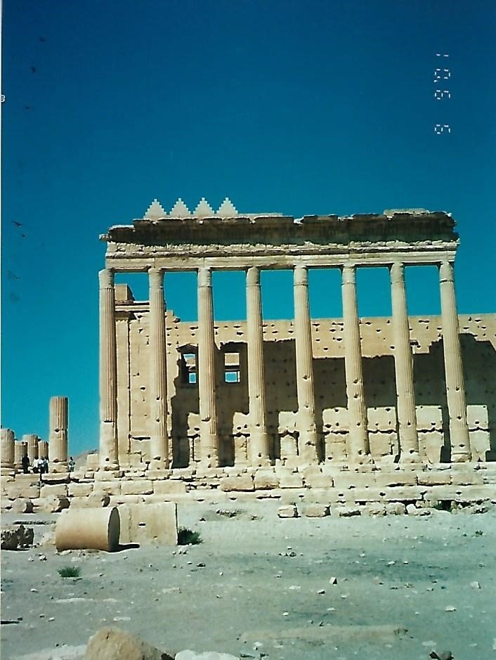 Temple Of Bel Columns At Palmyra