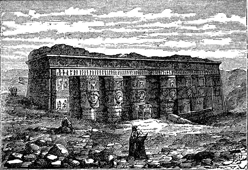Temple Of Hathor At Dendera Reliefs