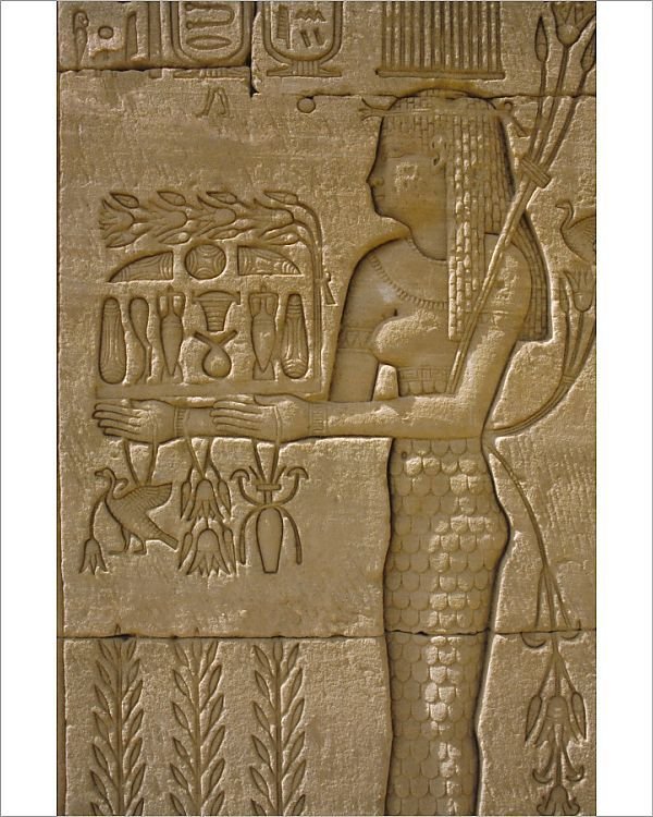 Temple Of Hathor At Dendera Reliefs