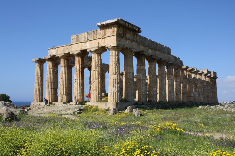 Temple Of Hera At Olympia Ruins