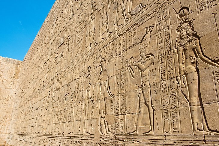 Temple Of Horus At Edfu Carvings