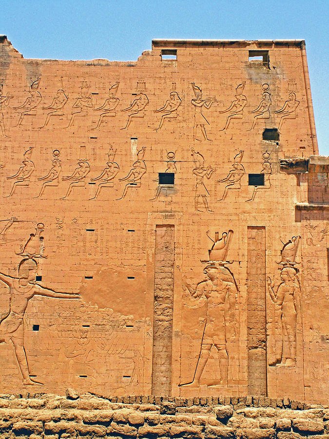 Temple Of Horus At Edfu Carvings