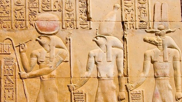 Temple Of Horus At Edfu Carvings