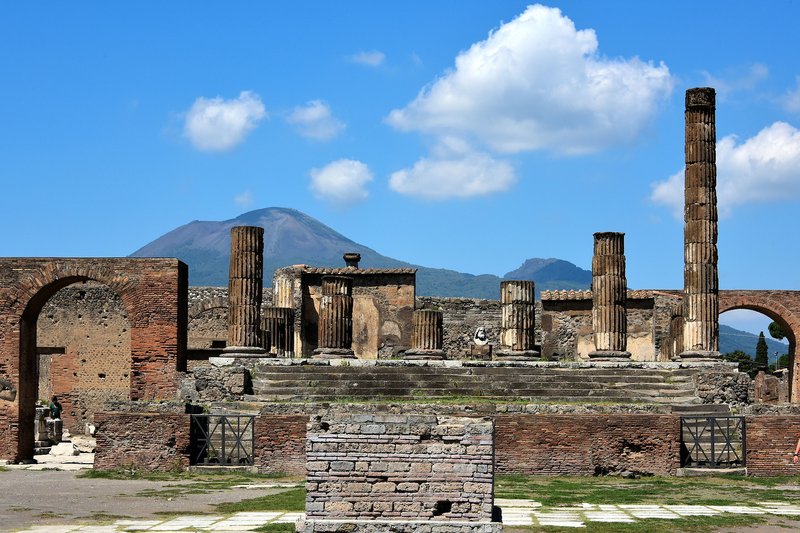 Temple Of Jupiter In Pompeii Ruins