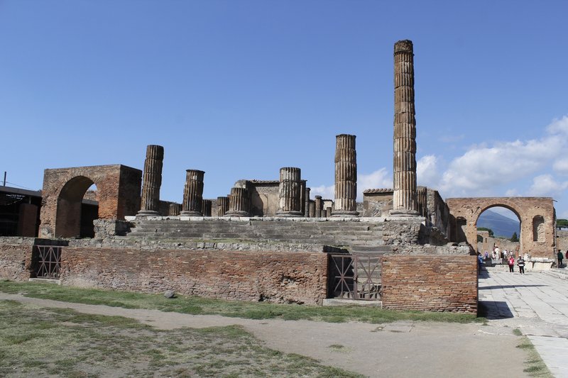 Temple Of Jupiter In Pompeii Ruins