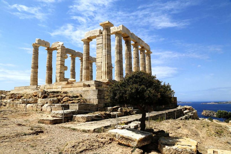 Temple Of Poseidon At Cape Sounion