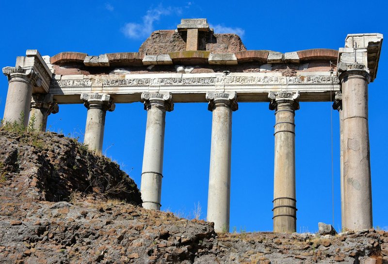Temple Of Saturn In Roman Forum