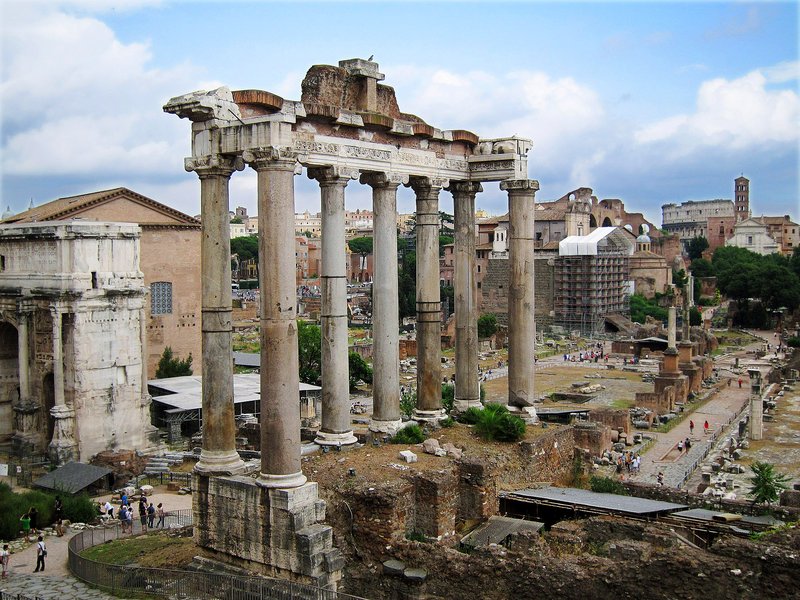Temple Of Saturn In Roman Forum