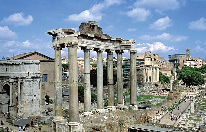 Temple Of Saturn In Roman Forum
