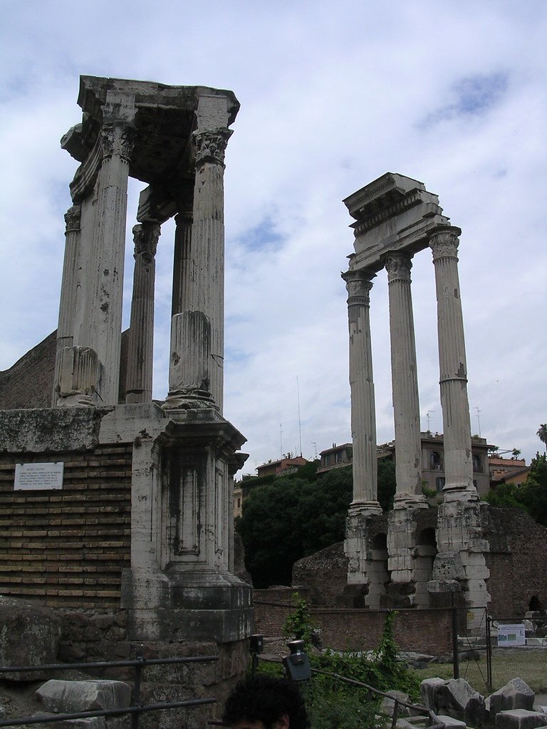 Temple Of Vesta Ruins In Rome