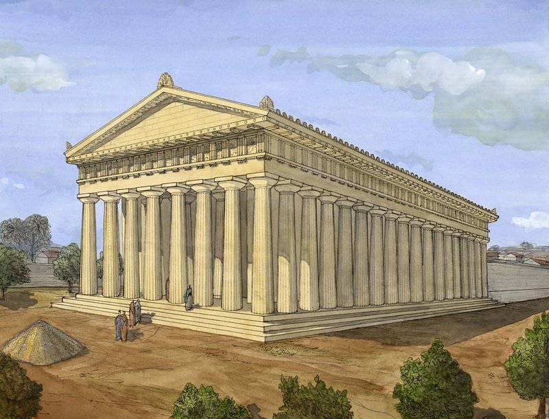 Temple Of Zeus At Cyrene<span class=