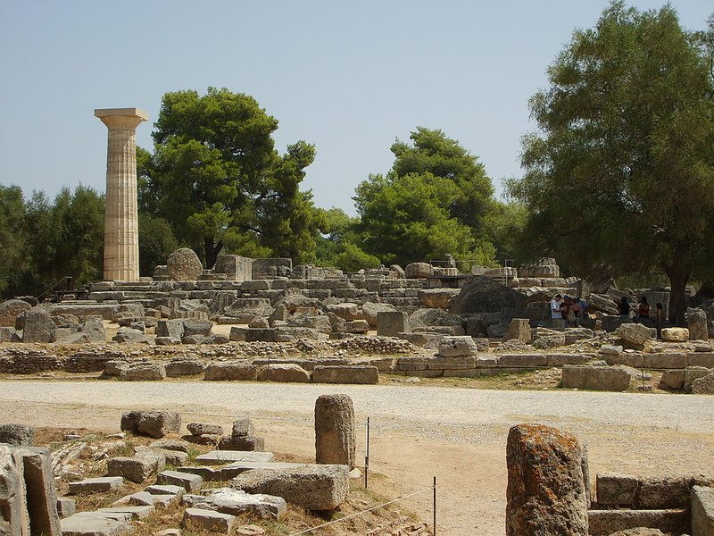 Temple Of Zeus At Olympia Remains