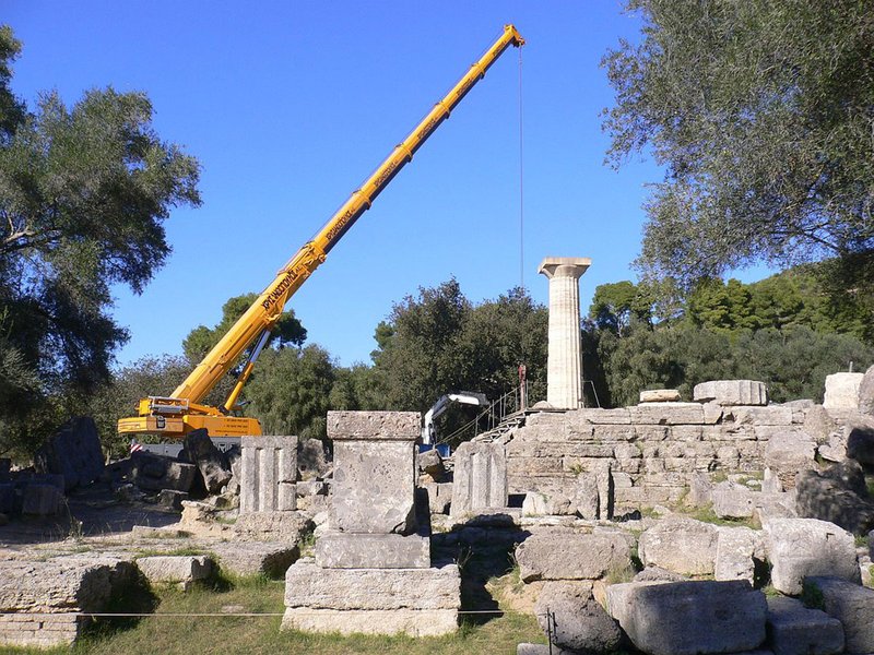 Temple Of Zeus At Olympia Remains
