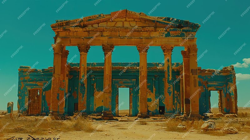 Temple Of Zeus Ruins In Cyrene