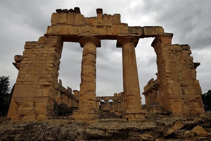 Temple Of Zeus Ruins In Cyrene