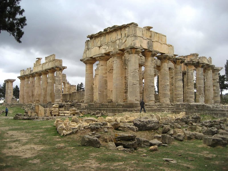 Temple Of Zeus Ruins In Cyrene
