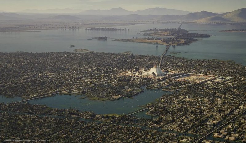 Tenochtitlan City Map Reconstruction