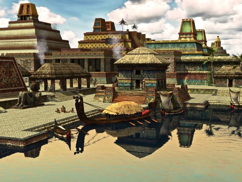 Tenochtitlan City Map Reconstruction