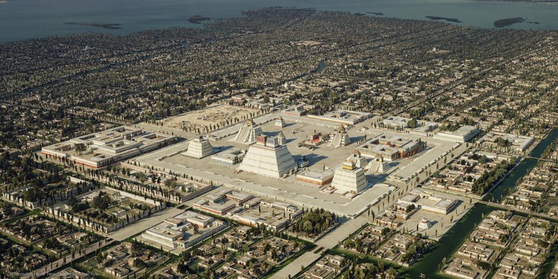 Tenochtitlan City Map Reconstruction