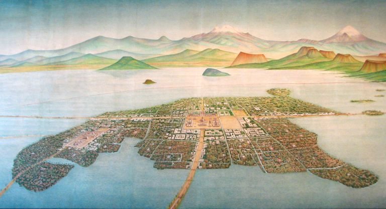 Tenochtitlan City Map Reconstruction