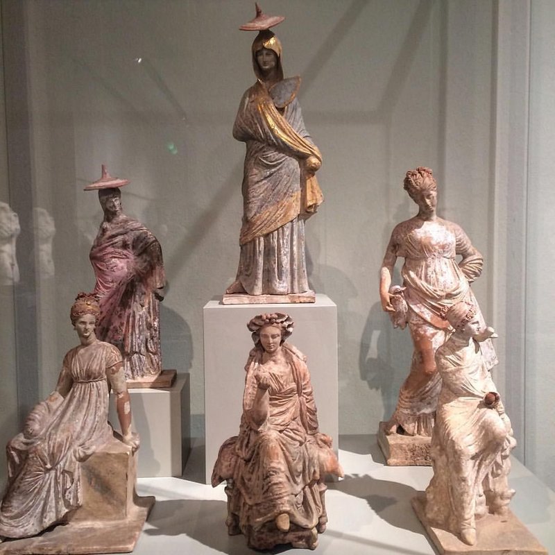 Terracotta Figurines Of Tanagra