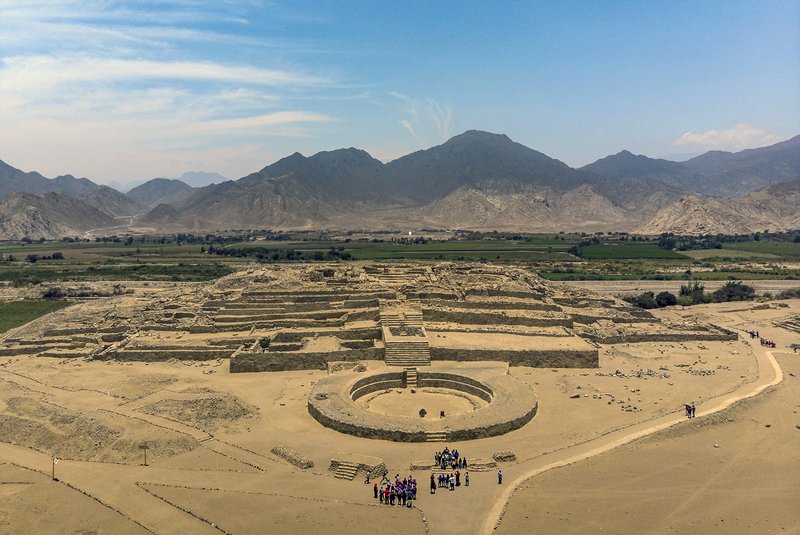 The Urban Center Of Caral In Peru
