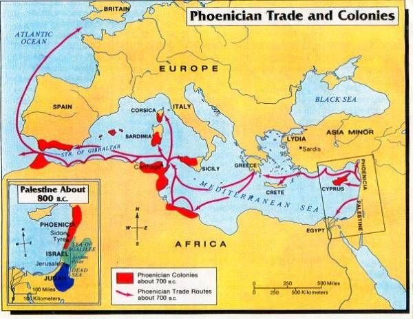 Trade Routes Of The Phoenicians