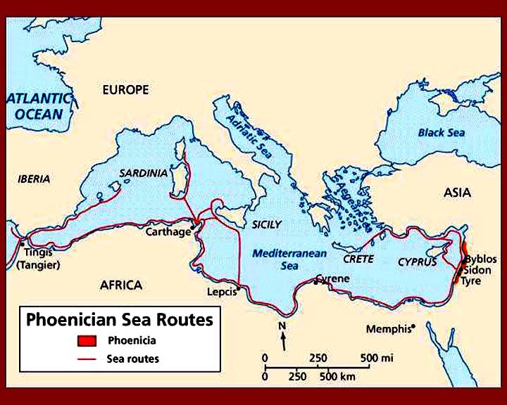 Trade Routes Of The Phoenicians