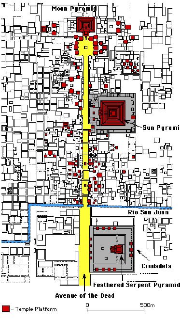 Urban Layout Of Teotihuacan<span class=